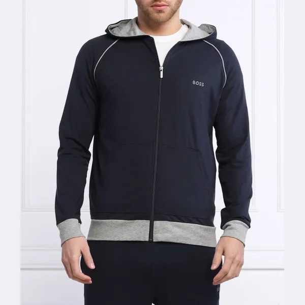 

Куртка Mix&Match стандартного кроя и толстовка Boss, синий