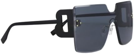 

Солнцезащитные очки большого размера, квадратные, без оправы, с одной линзой, модные, для мужчин и женщин, защита от УФ-излучения UV400, винтажные очки 2026 года MTZJH, Black