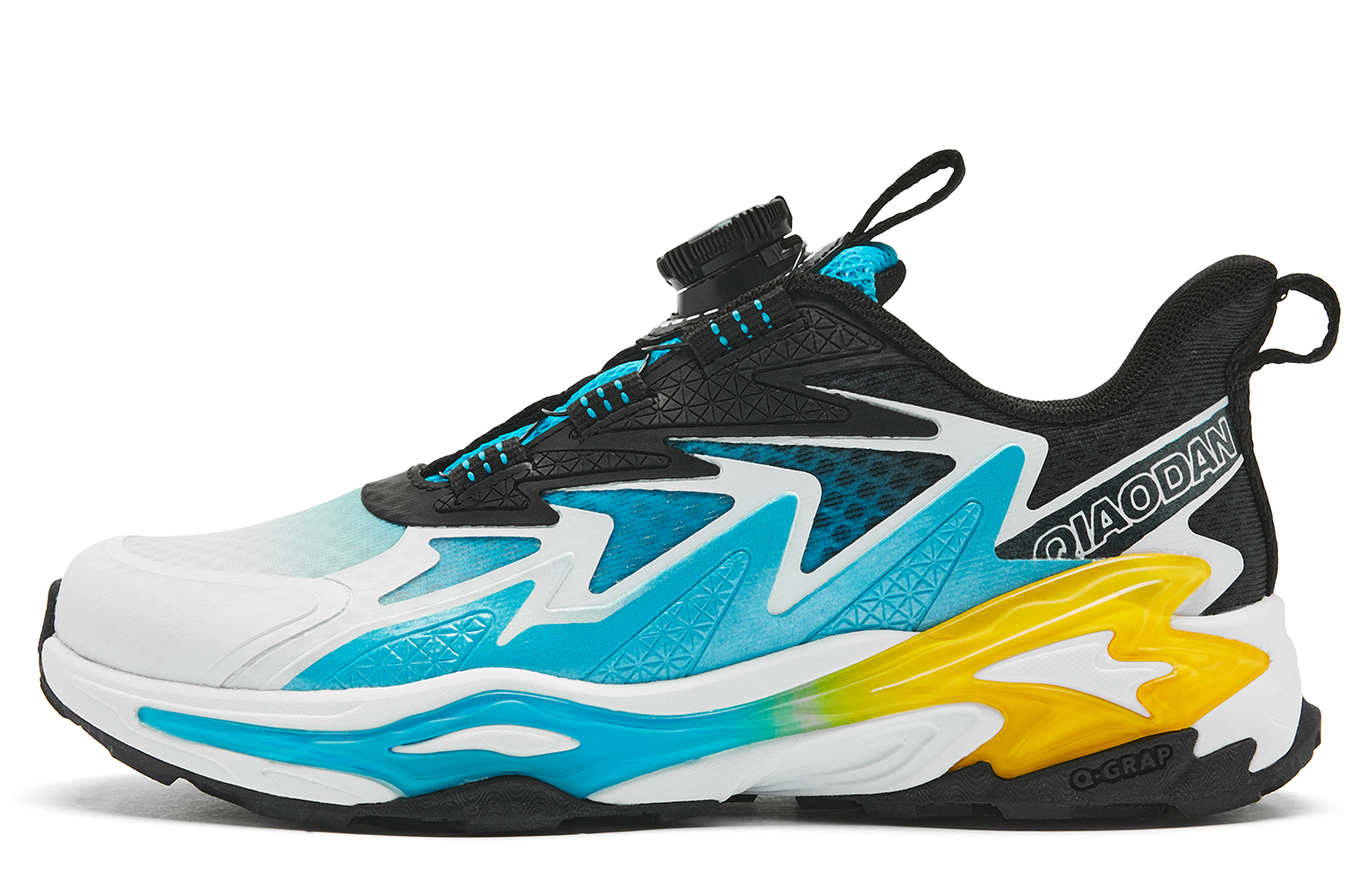 

Детские кроссовки с низким верхом, амортизирующие и износостойкие для подростков QIAODAN, синий/черный