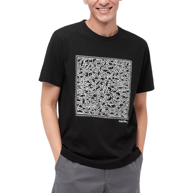UNIQLO Футболка унисекс, цвет Black — фото 2