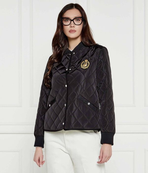 

Куртка женская Lauren Ralph Lauren стеганая с вышивкой, черный