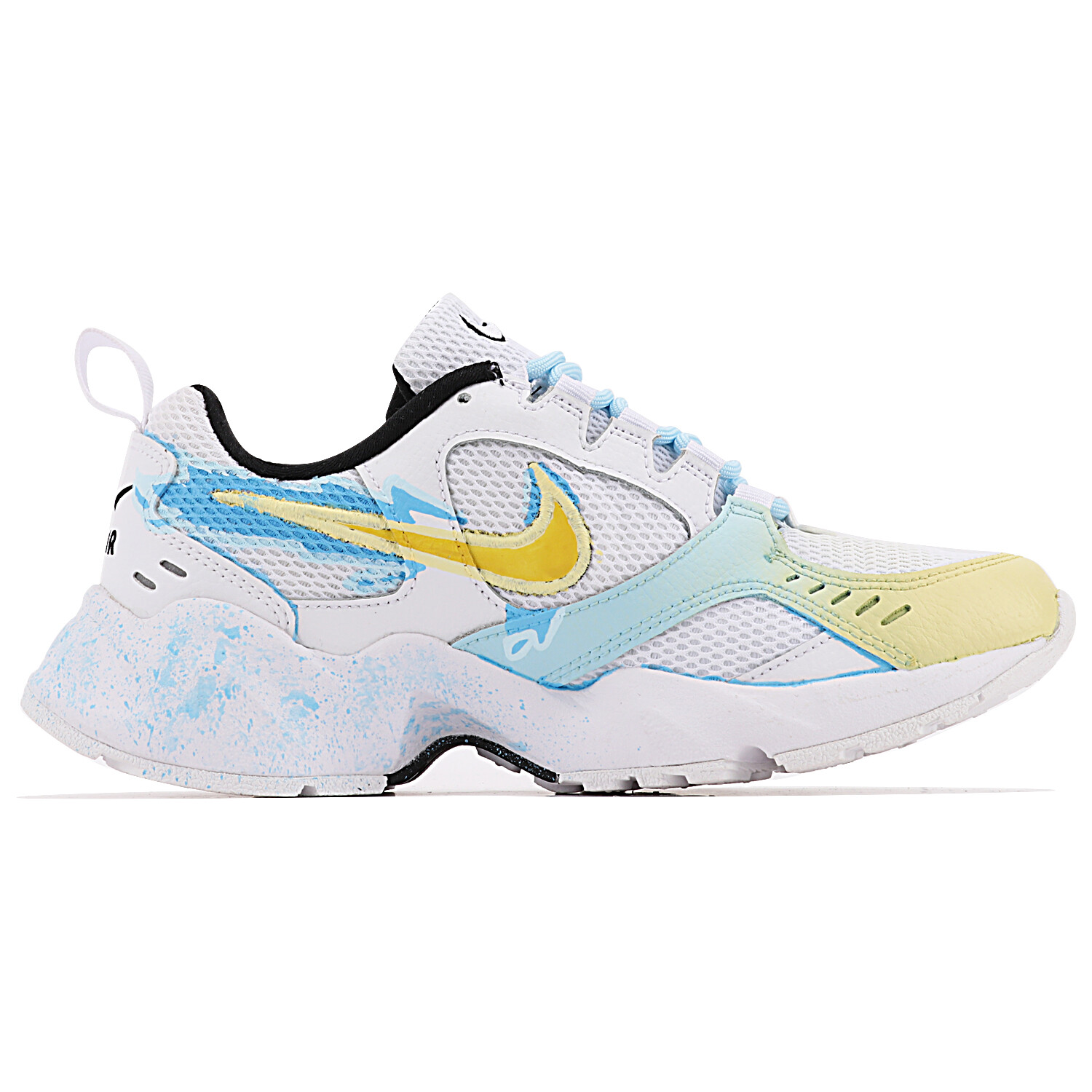 

Кроссовки Nike Air Heights Lifestyle Shoes Women's Low-top Yellow/blue, черный/серо-синий