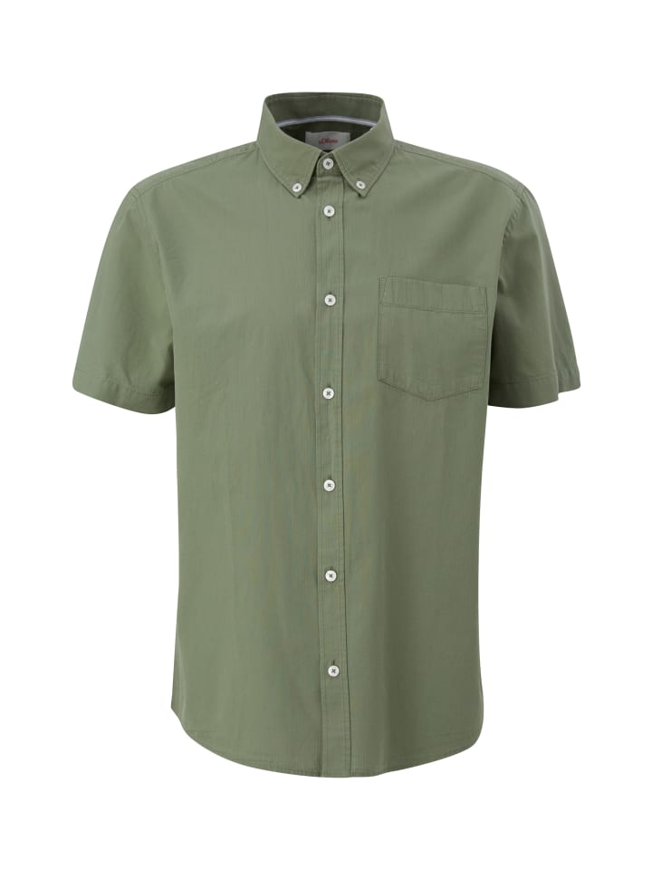 

s.Oliver Рубашка цвета 7815_еловой зелени