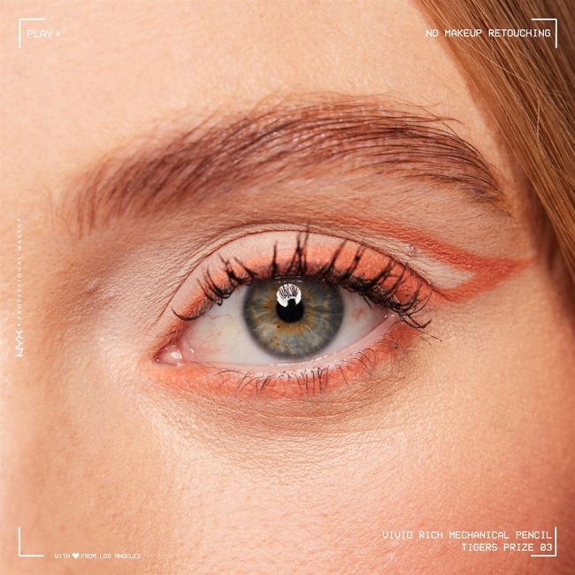 Яркий насыщенный механический карандаш для глаз NYX Professional Makeup, цвет tiger's prize, 0,28 гр — фото 3
