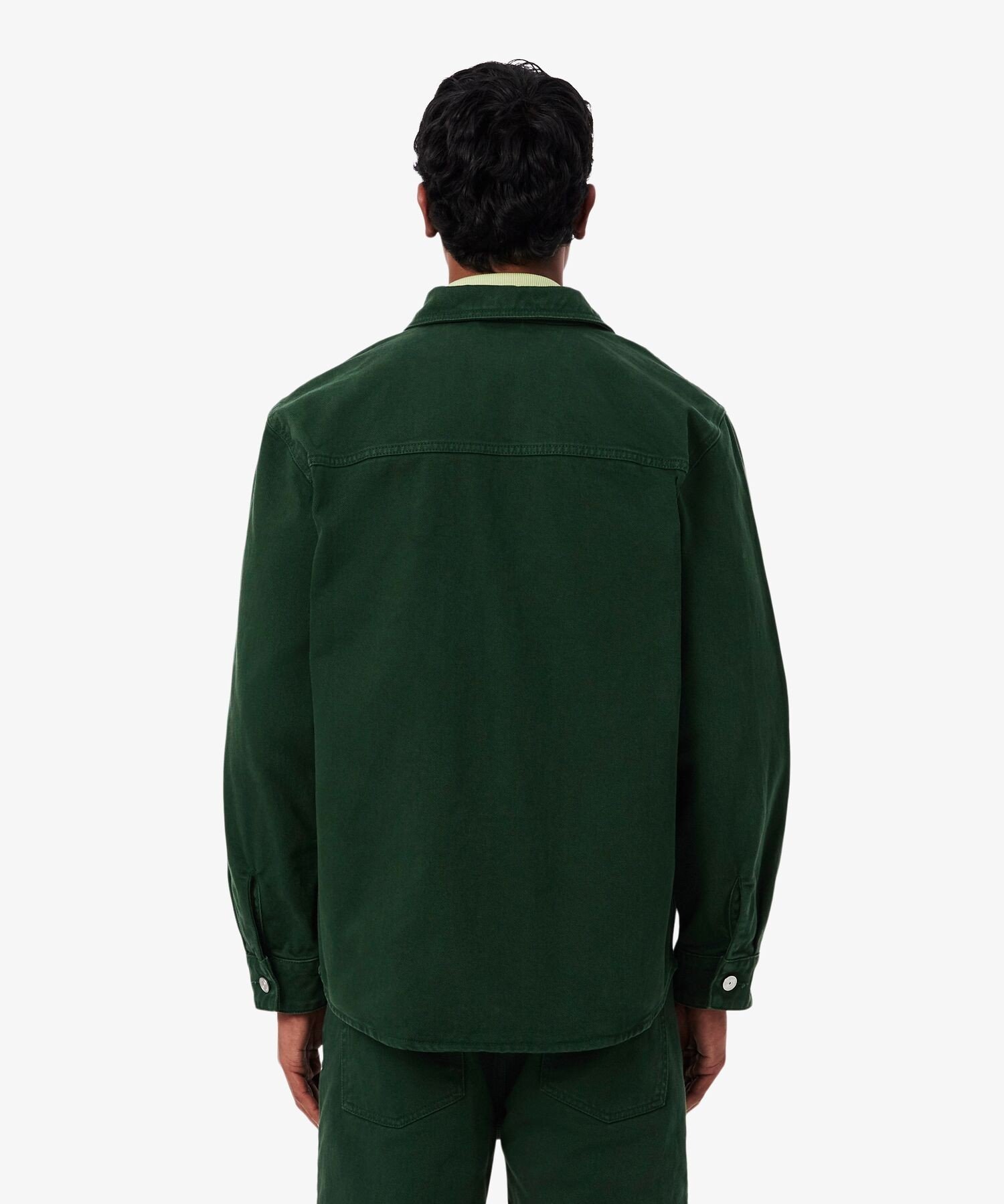 Цветная джинсовая рубашка LACOSTE, Green — фото 3