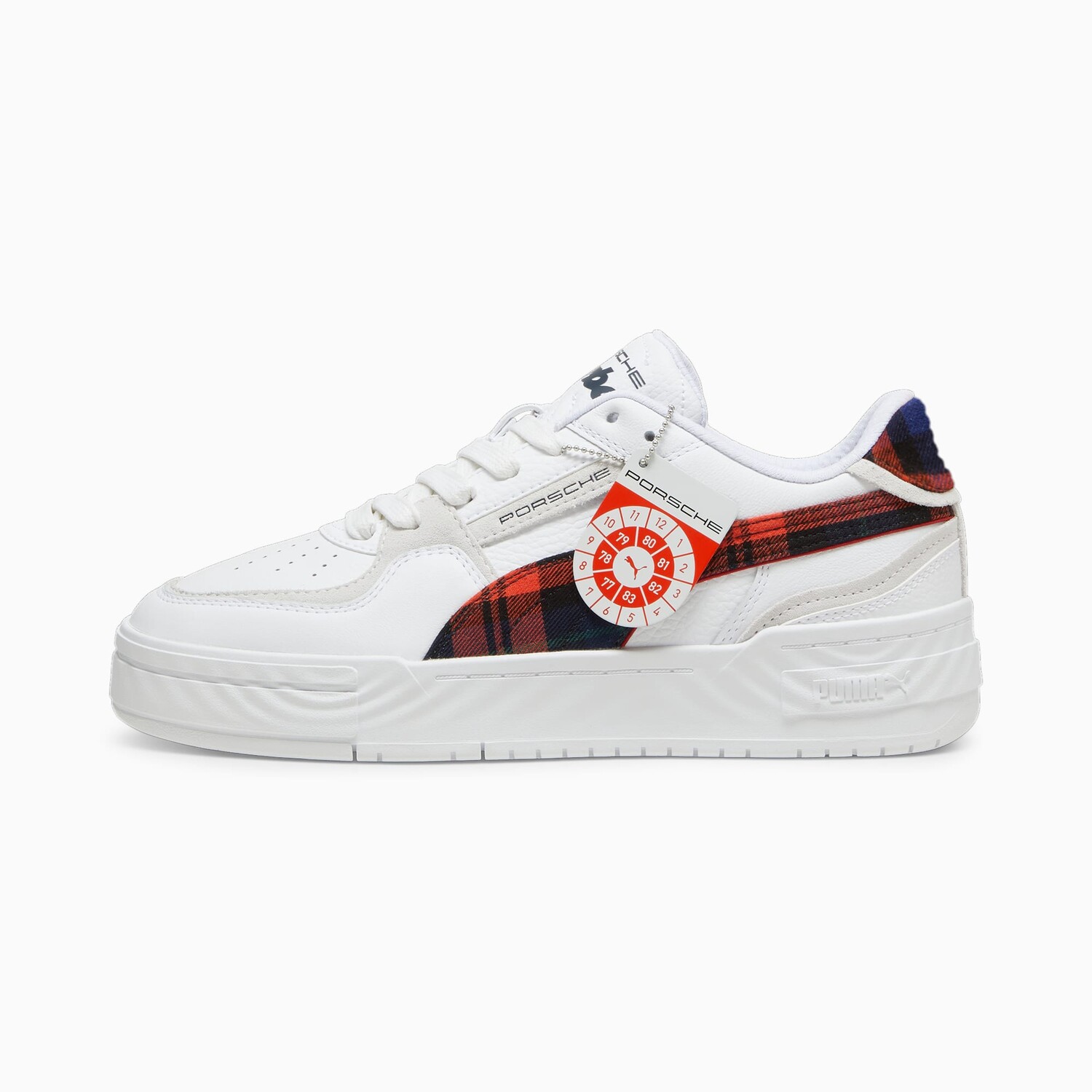 

Кроссовки для скейтбординга Porsche Legacy Unisex Low-Top White/Red Puma