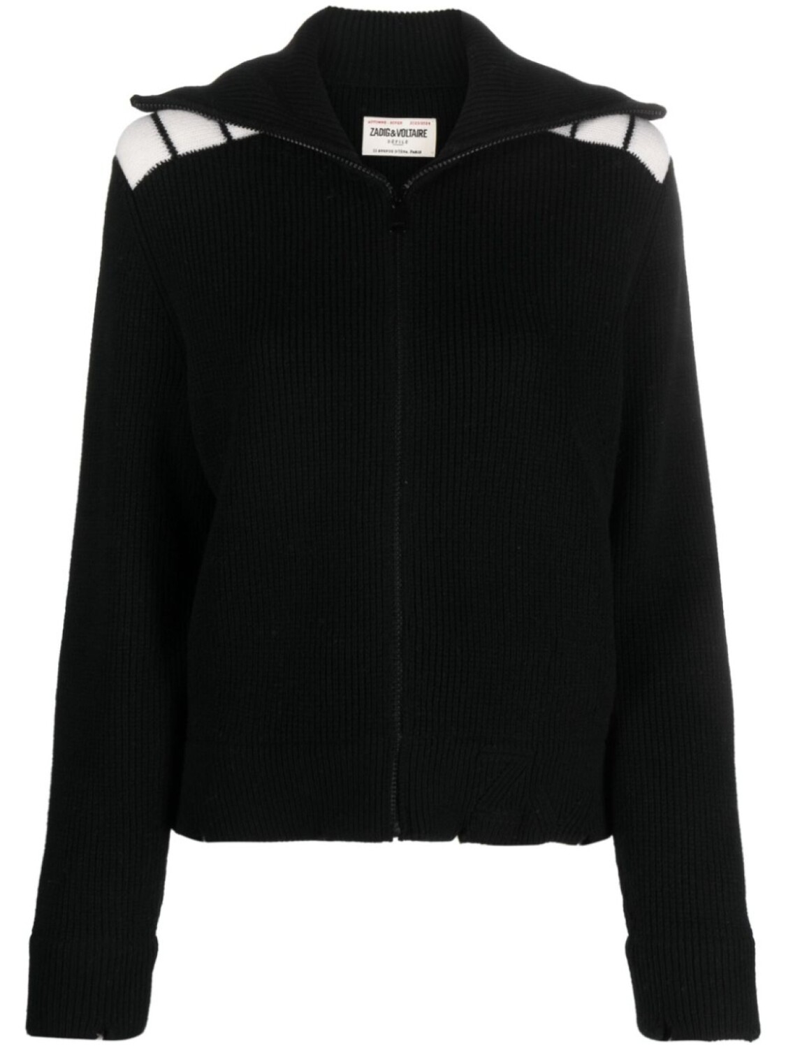 

Шерстяной джемпер на молнии Zadig&Voltaire, черный