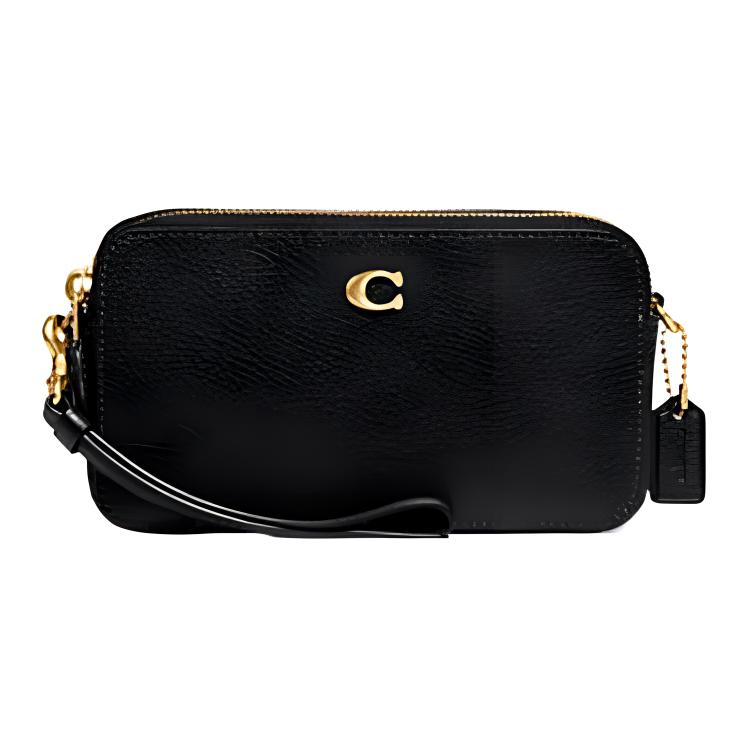 

Кира Кожаная Сумка Через Плечо, Женская Поясная Сумка Чёрный COACH