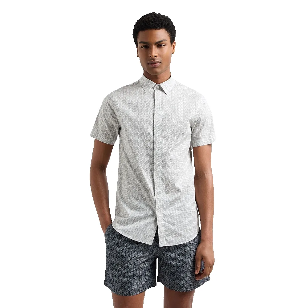 

Рубашка с коротким рукавом Armani Exchange XM000624_AF13184, серый