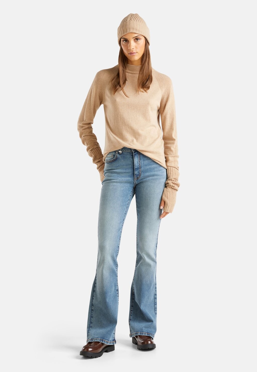 

Расклешенные джинсы United Colors of Benetton, синий