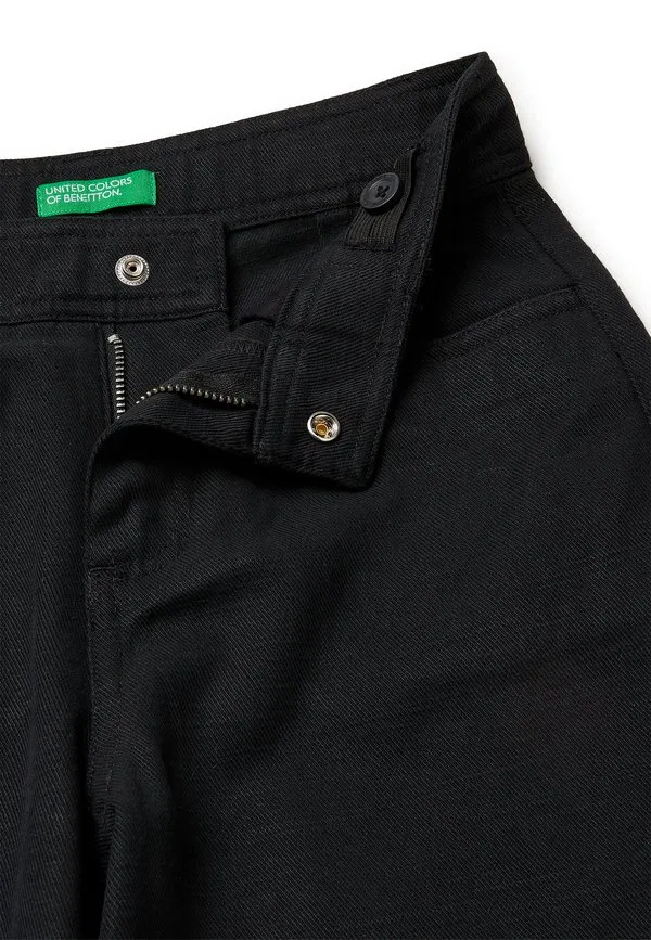 Брюки широкого кроя United Colors Of Benetton, Black — фото 3