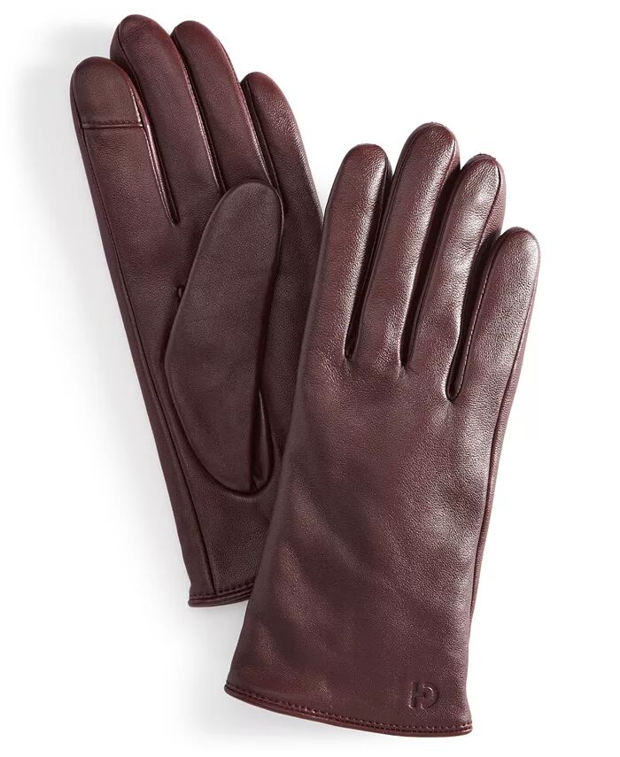 

Перчатки Basic Tech Tip из кожи и кашемира с подкладкой Cole Haan, красный