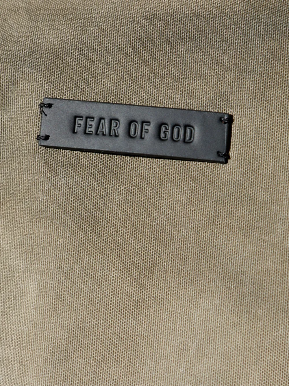 Хлопковая рубашка с принтом тай-дай Fear Of God, нейтральный — фото 4