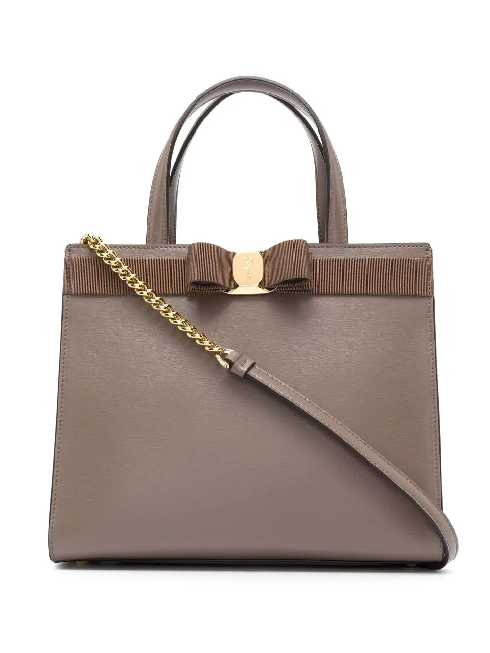 

Сумка-тоут Viva Bow Ferragamo, коричневый