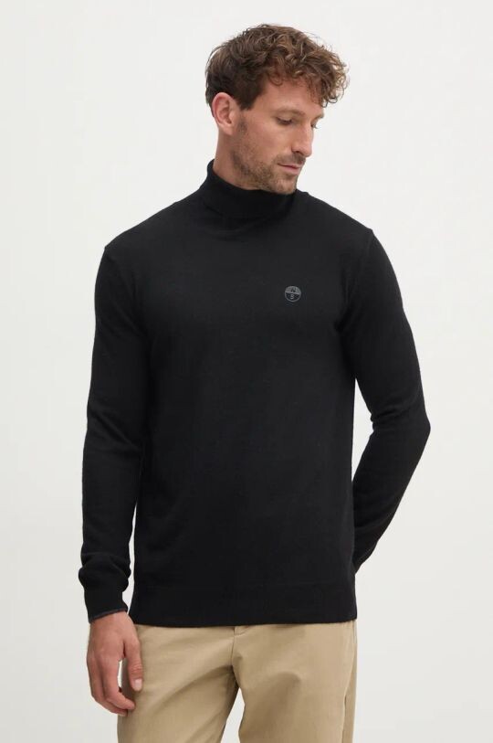 

Свитер из смесовой шерсти North Sails, черный