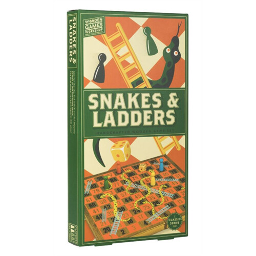 

Настольная игра Wooden Games Workshop: Snakes & Ladders