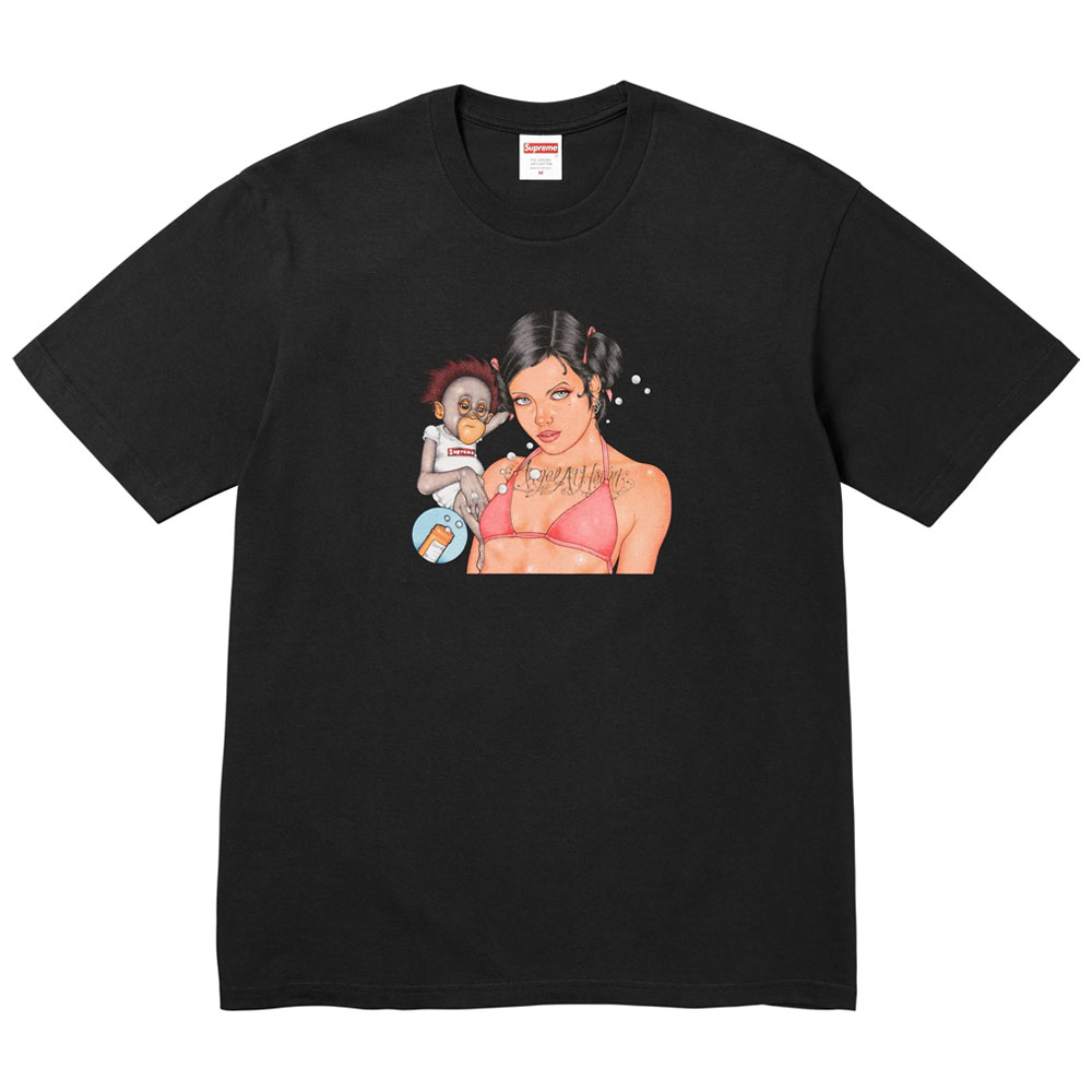 Футболки Unisex с круглым вырезом, умеренно прямого кроя Supreme, коричневый — фото 4