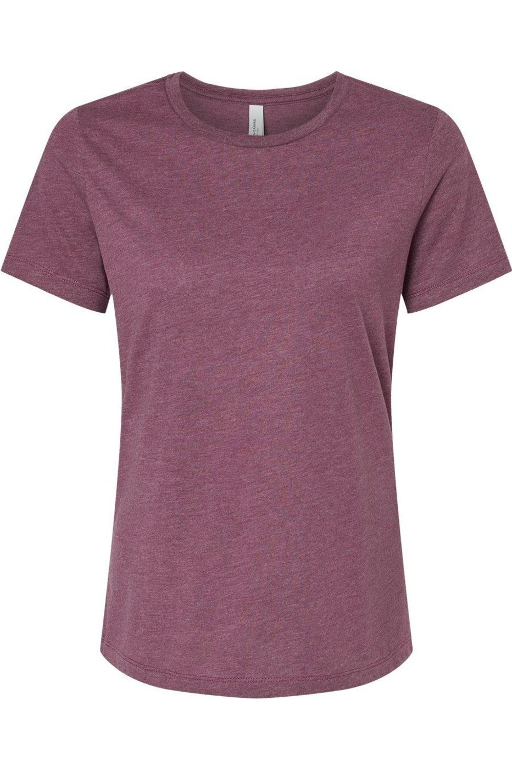 

Женская свободная футболка BELLA + CANVAS Heather CVC, цвет heather maroon