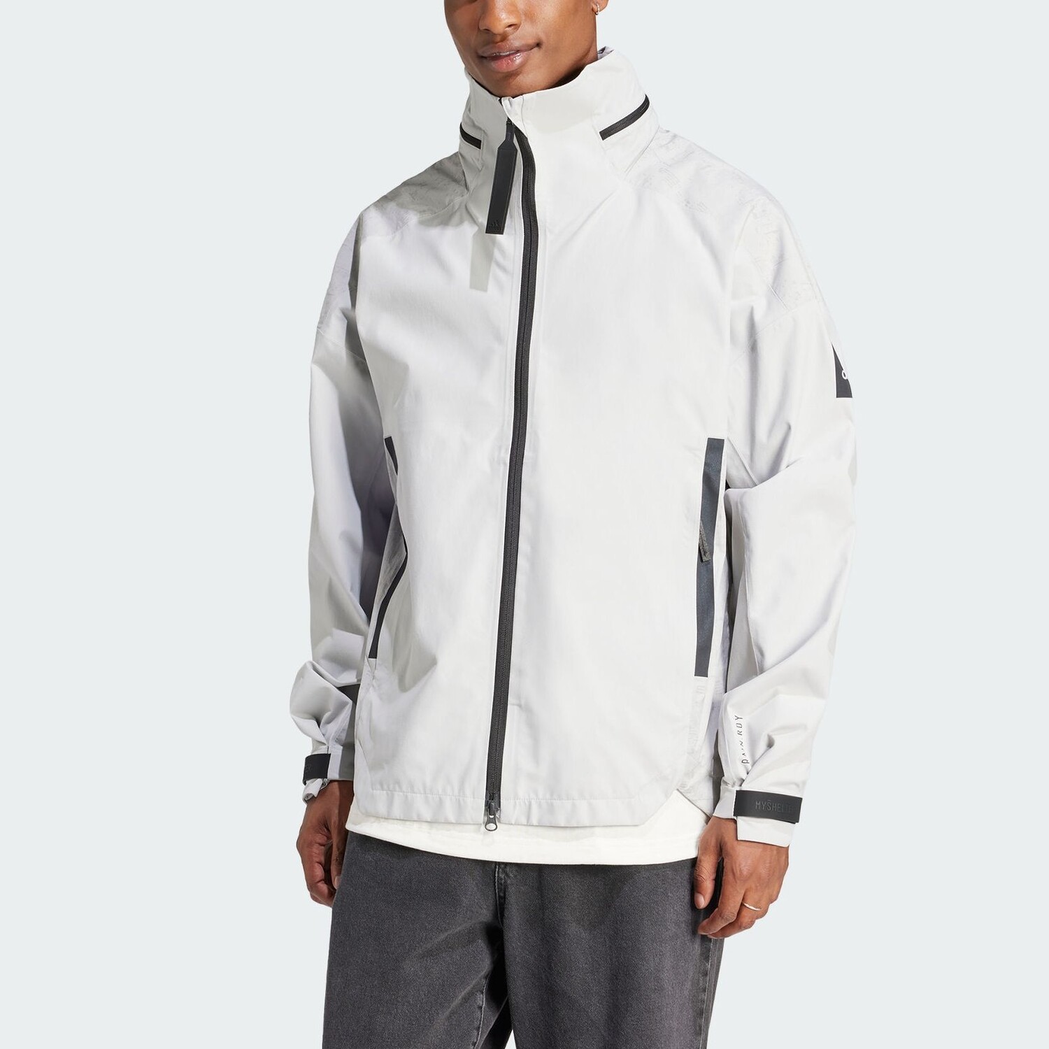 Куртка MYSHELTER мужская светло-серая Adidas, серый — фото 3