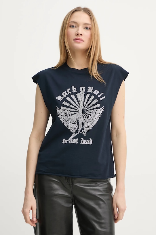 

Футболка из хлопка Zadig&Voltaire, темно-синий
