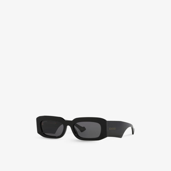 Солнцезащитные очки GG1426S в прямоугольной оправе из ацетата ацетата Gucci, черный — фото 2