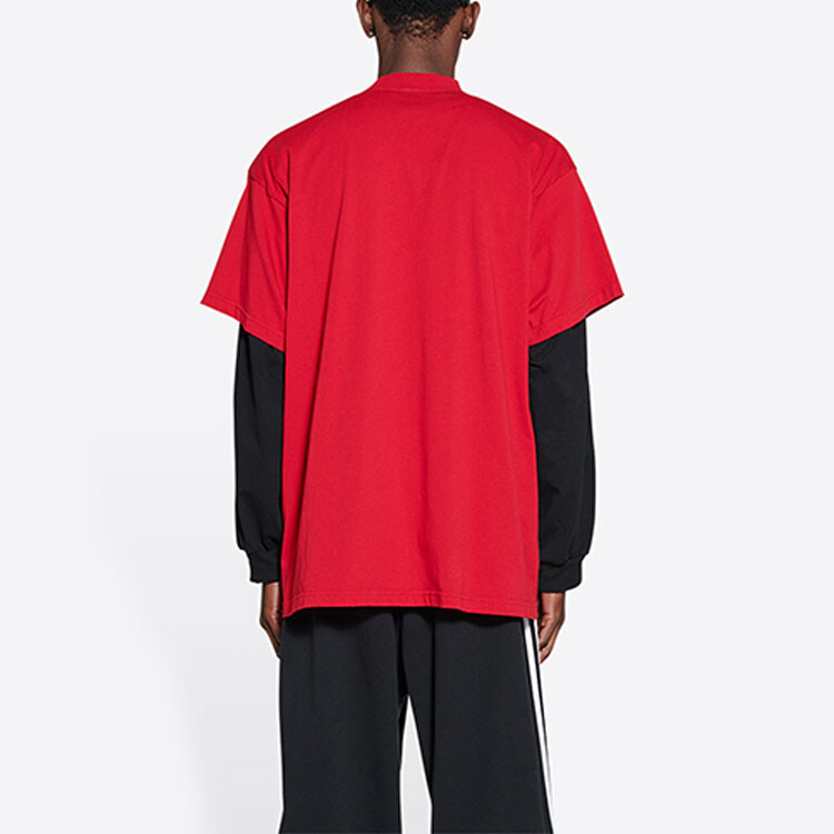 Футболка Balenciaga X Adidas, красный — фото 4