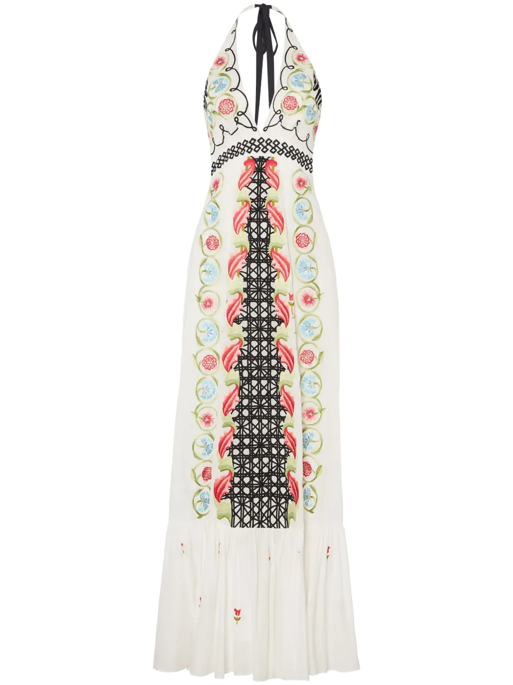 

Платье макси Florentine Temperley London, белый