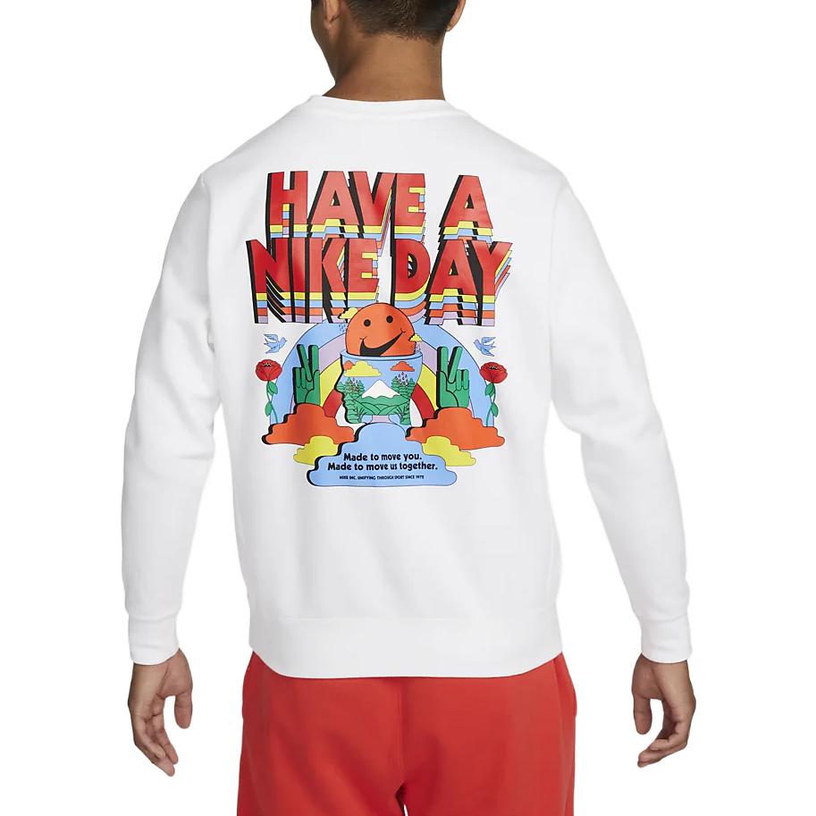 Худи Nike Sportswear NSW Swoosh Spirit Fleece L/S Crew Tee DX6515-100 — фото 3