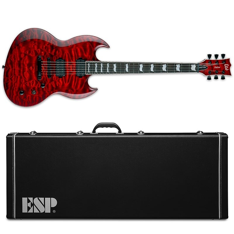 

Электрогитара ESP LTD Viper-1000 QM Tiger Eye Sunburst Electric Guitar + Hard ESP Case Viper 1000