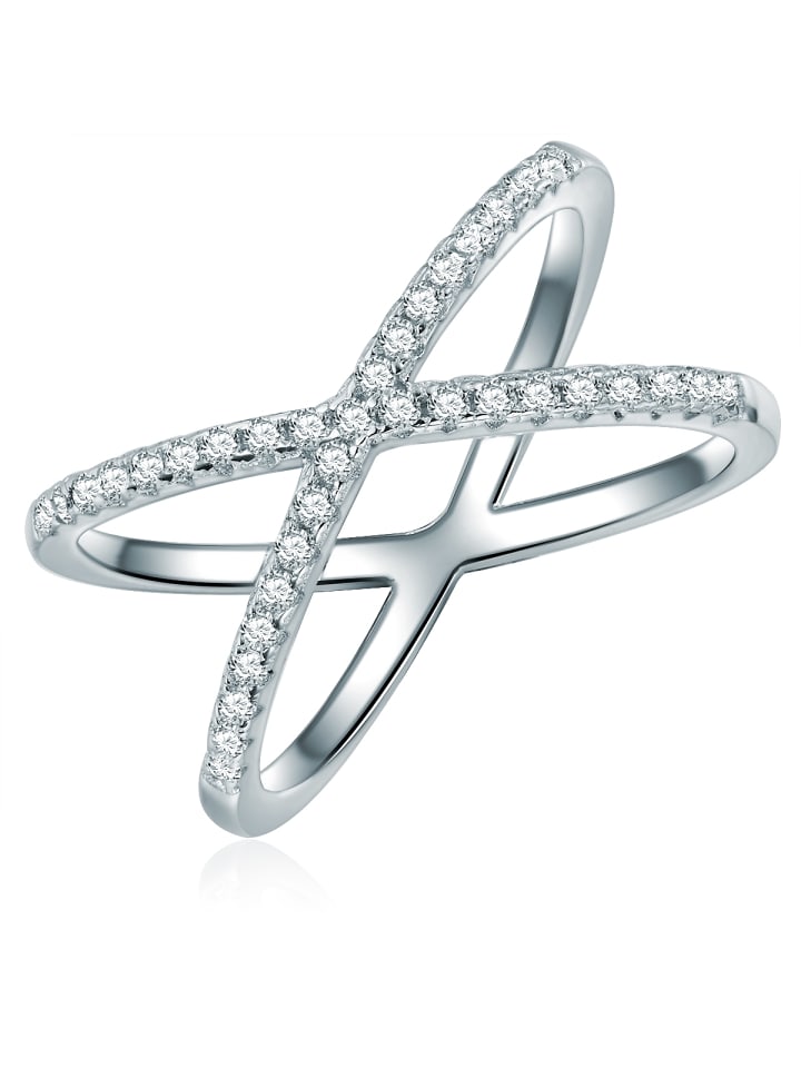 

Lulu & Jane Серебряное кольцо с кубическим цирконием в оправе из серебра