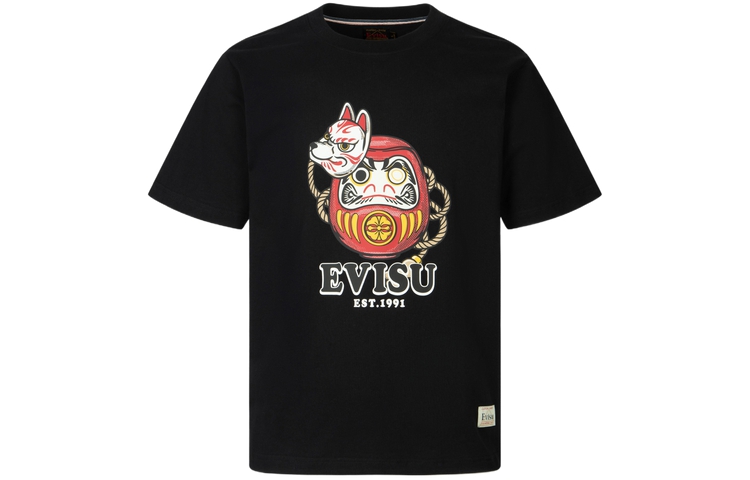 

Футболка мужская черная Evisu, черный