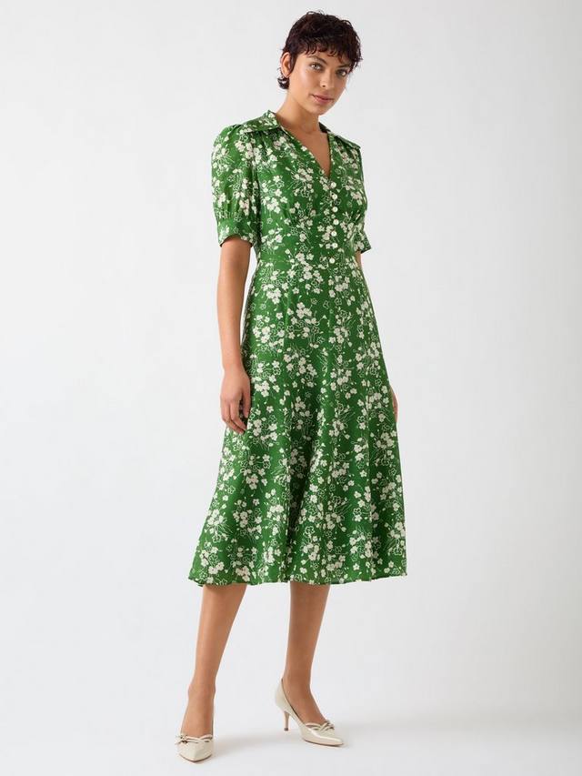 

Платье миди sophie wildflower L.K.Bennett, цвет Green/White