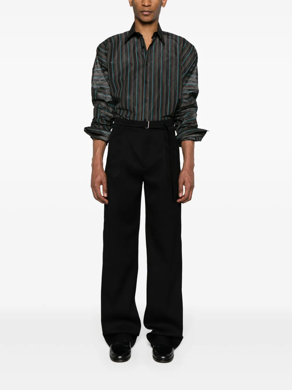 Брюки прямого кроя из коллаборации с Future Lanvin, черный — фото 2