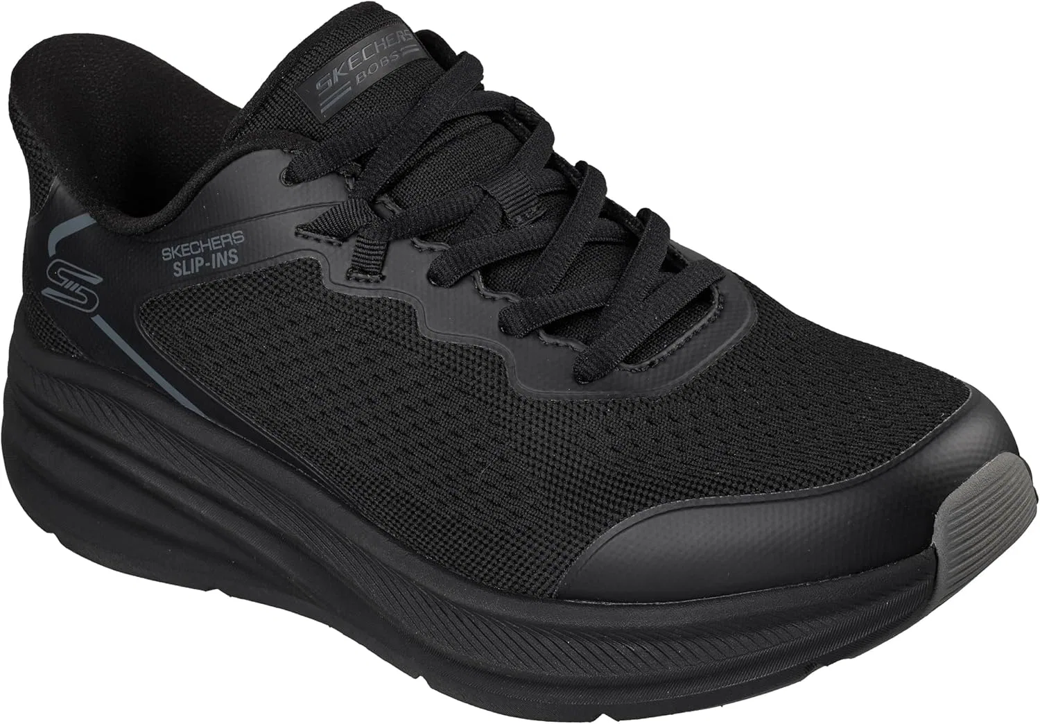 Мужские кроссовки Skechers Bobs Skillz, Black Knit — фото 4