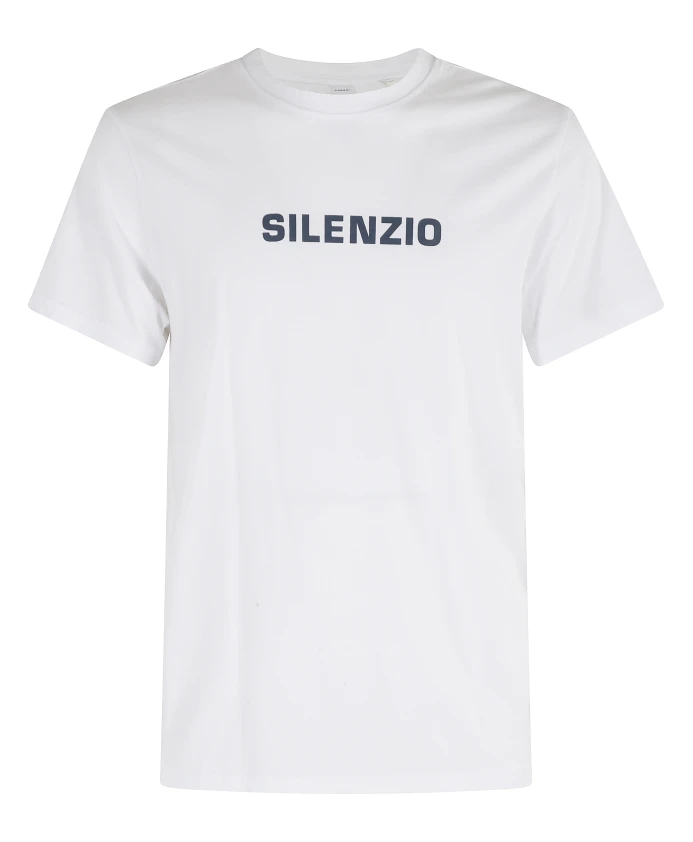 

Белая футболка с круглым вырезом "Молчание" Aspesi, белый
