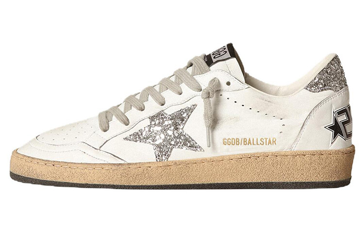 

Кеды женские Golden Goose, бело-серебристый