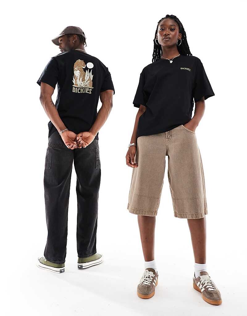 

Черная футболка с принтом на спине Dickies Seeley Lake
