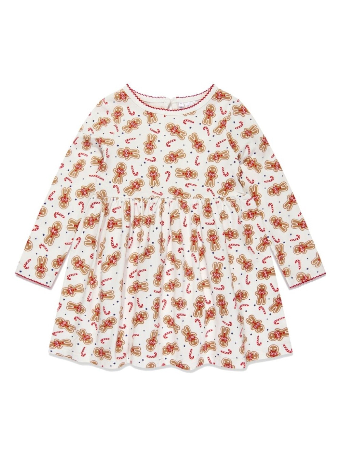 

Rachel Riley Gingerbread stretch-cotton dress, нейтральный цвет