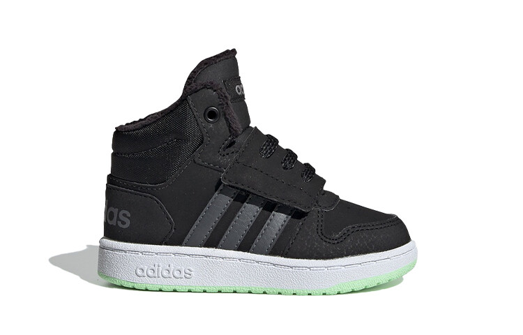 Кроссовки adidas neo Hoops 2.0 Toddler Shoes TD Mid-top White/Black/Green — фото 2