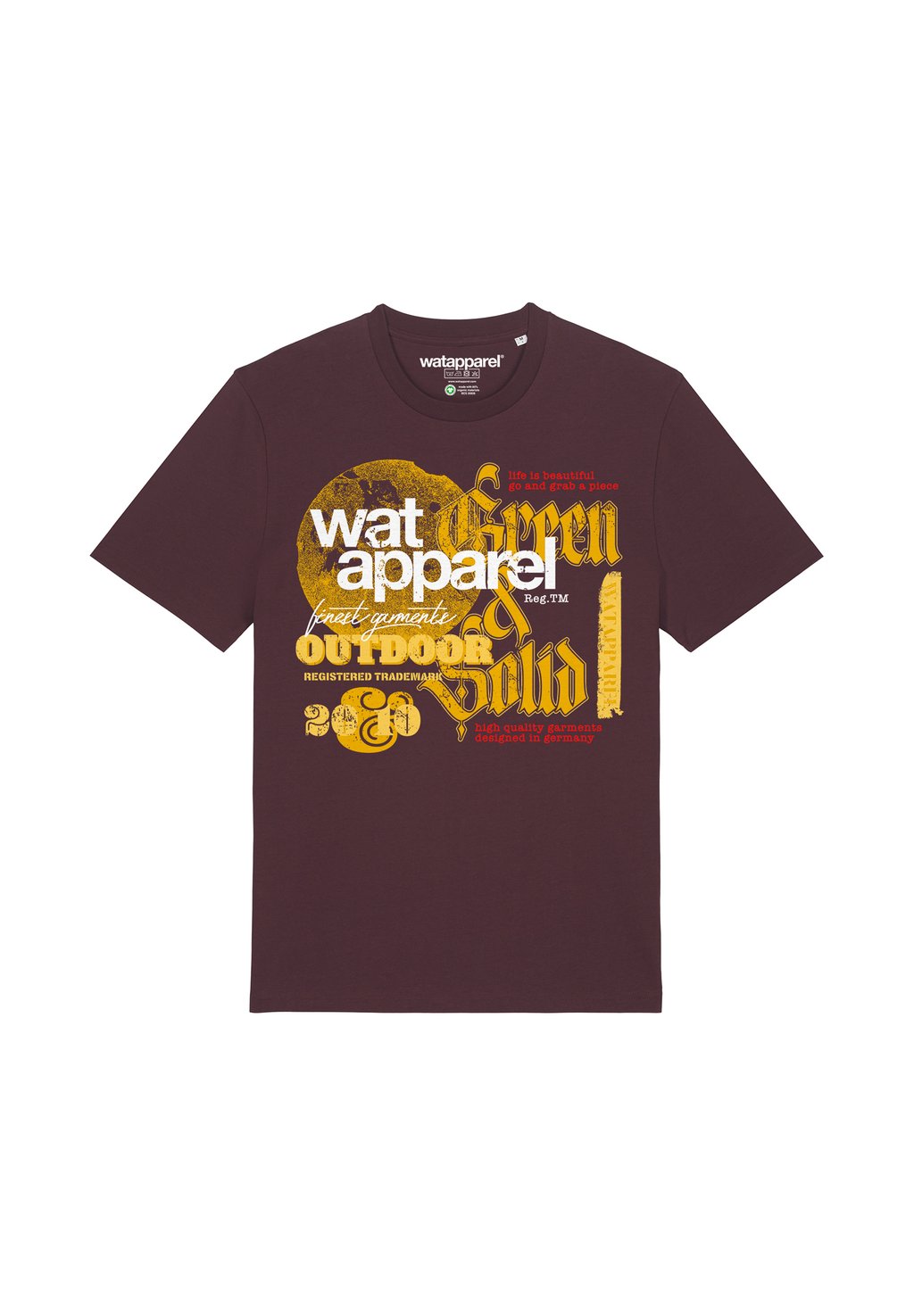 

Футболка с принтом LIMITED EDITION LOGO watapparel, темно-красный