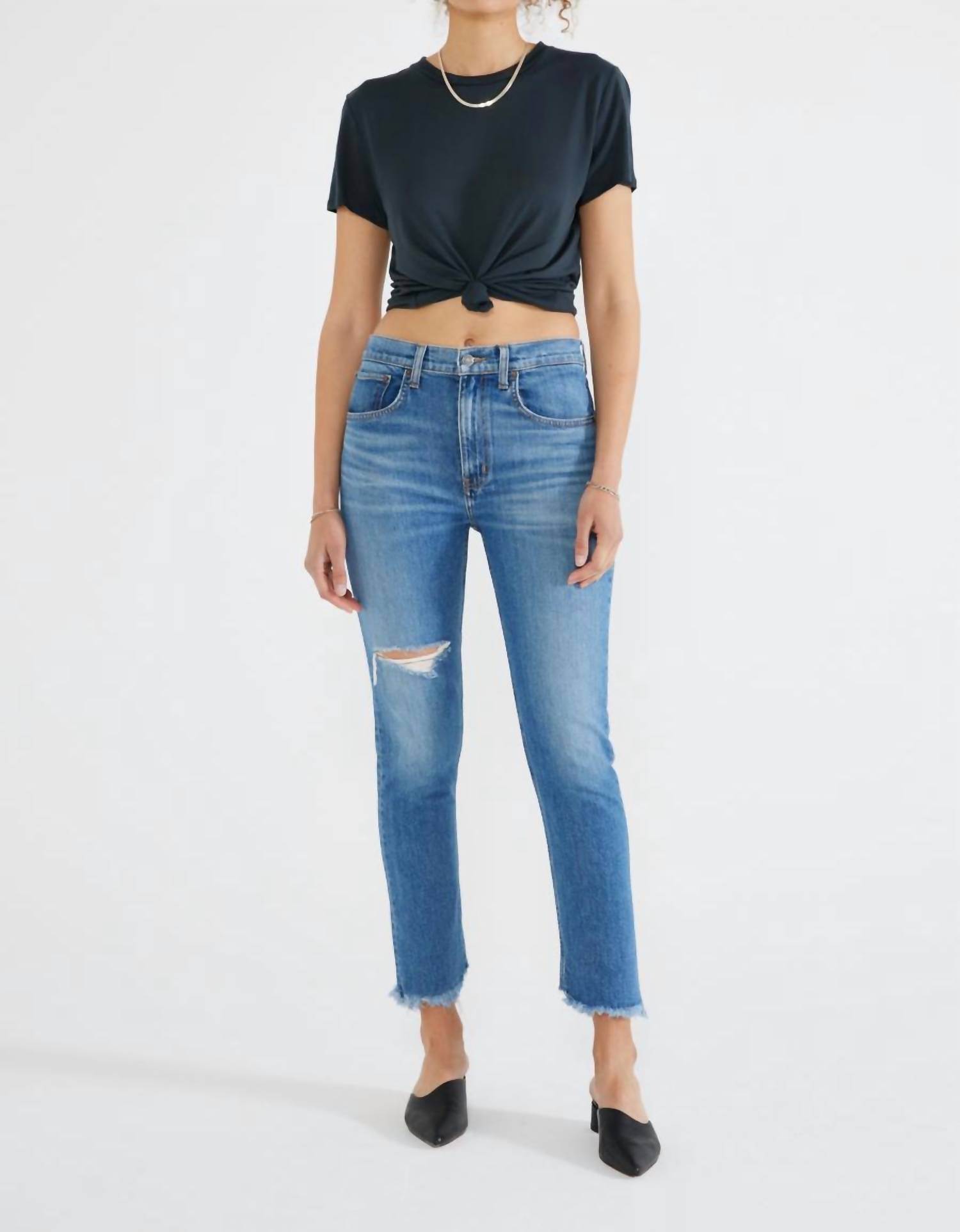 

Scarlet джинсы средней посадки облегающего кроя в оттенке Midnight Frost ETICA, Midnight Frost