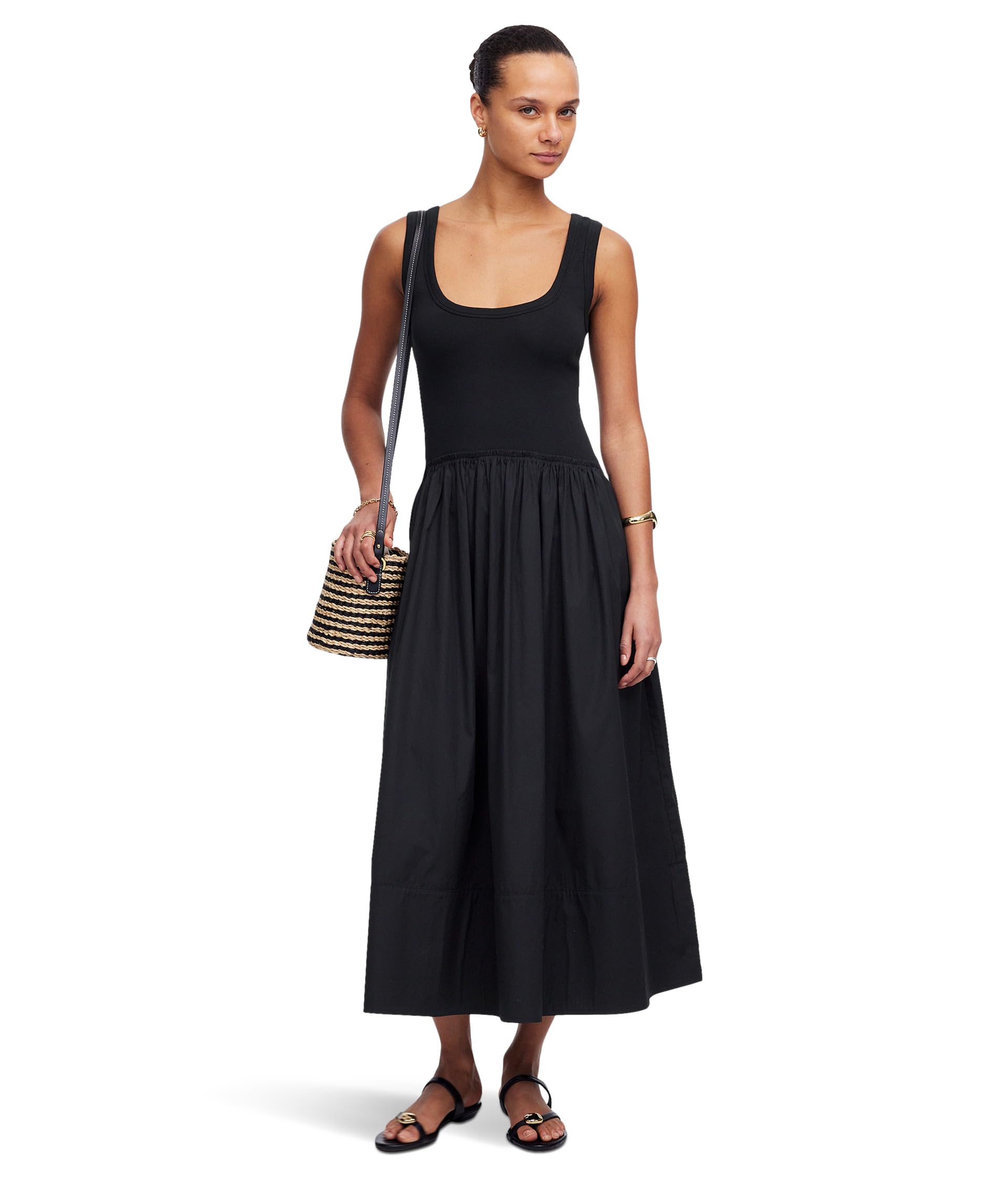 

Платье Madewell Poplin Knit Mixy, Jet Black