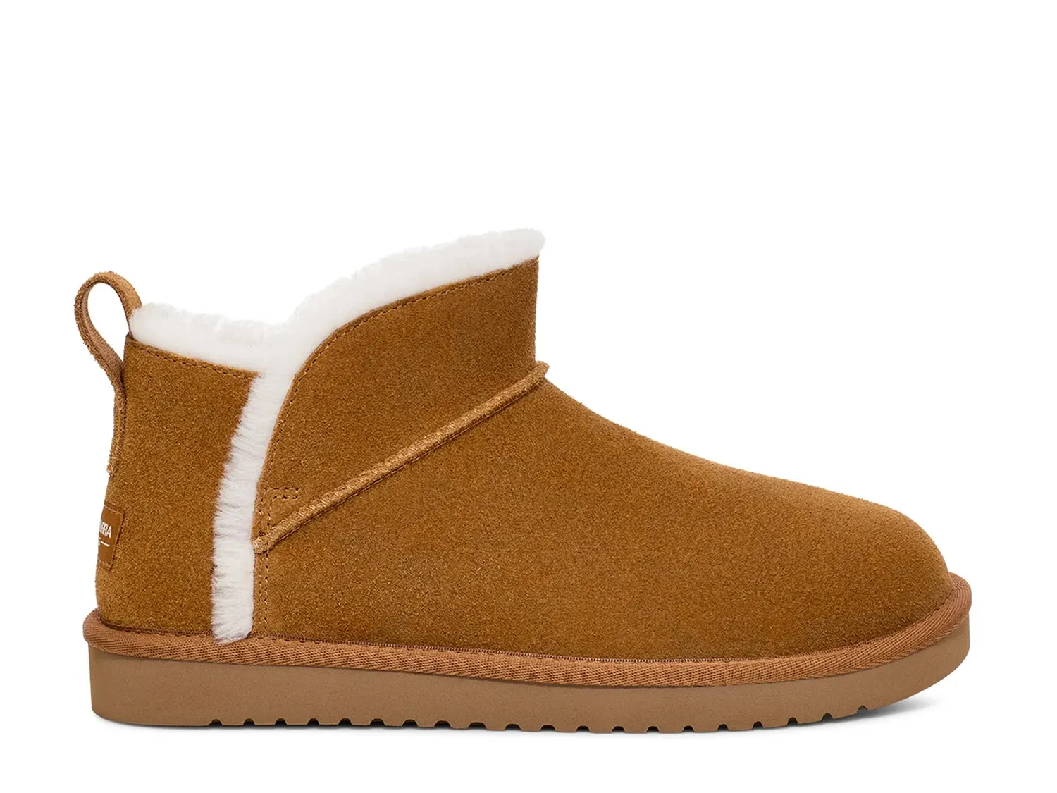Женские ботинки UGG Koola Ultra короткие с мехом, коньячный — фото 4