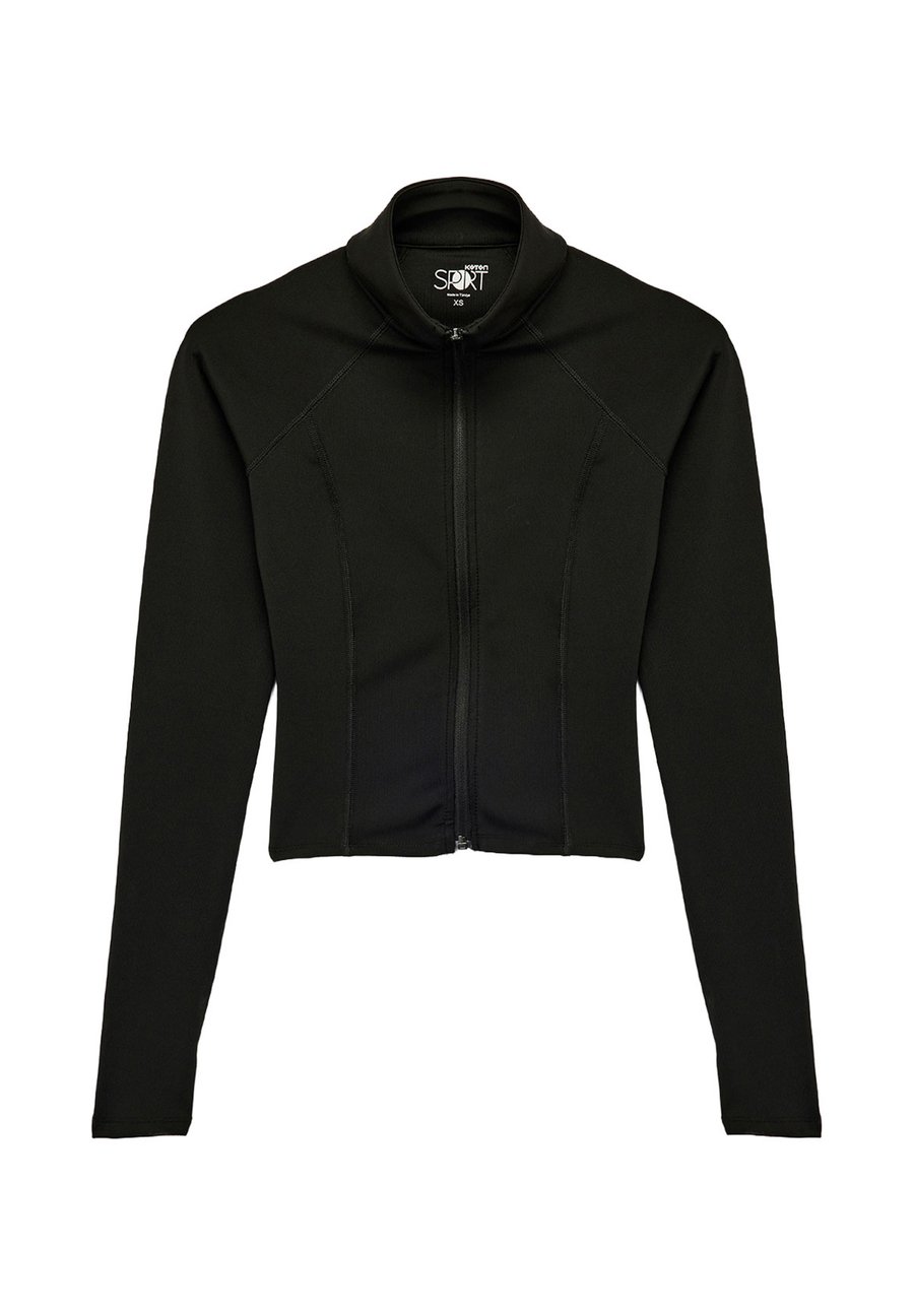 

Толстовка Koton Zip-up sweatshirt, Black