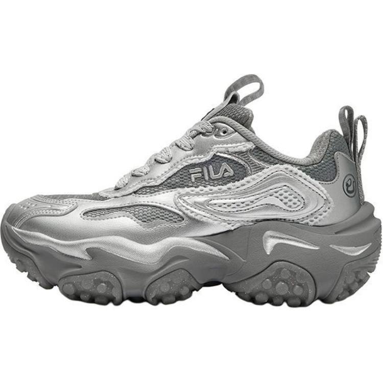 

Детские кроссовки Hippo Anti Slip с низким верхом и износостойкостью FILA KIDS, серый