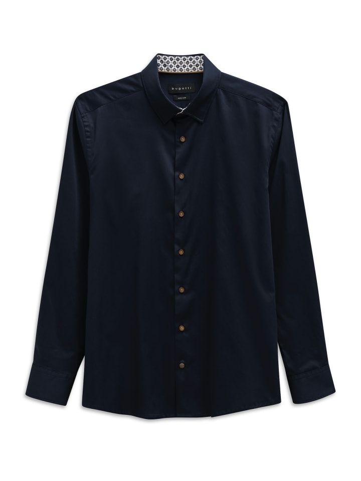 

Рубашка для отдыха с длинными рукавами, цвет 390-синий Bugatti