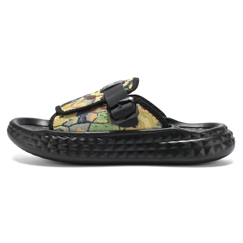 

Мужские сандалии-слайдеры из ЭВА, тихие, устойчивые к запахам и истиранию MIIOW, Green