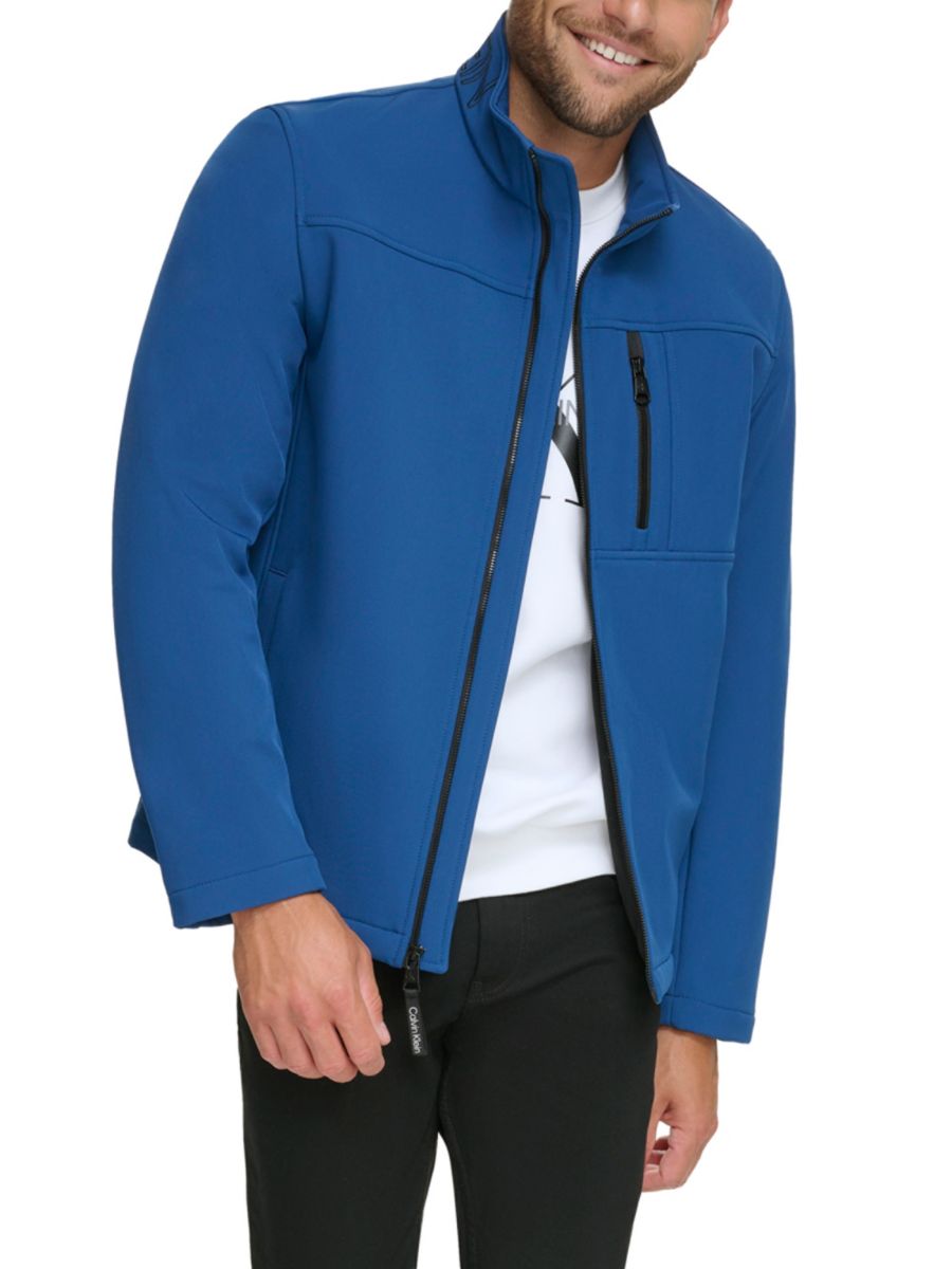 

Куртка со стойкой и воротником-стойкой Calvin Klein, цвет Blue Edge, Синий, Куртка со стойкой и воротником-стойкой Calvin Klein, цвет Blue Edge