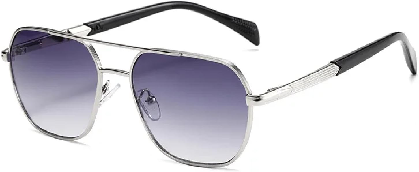 

Мужские ретро-солнцезащитные очки для женщин, для активного отдыха на природе, повседневные, с защитой от УФ-излучения, стильные, с градиентным переходом цвета TVTBBVV, Silvergrey