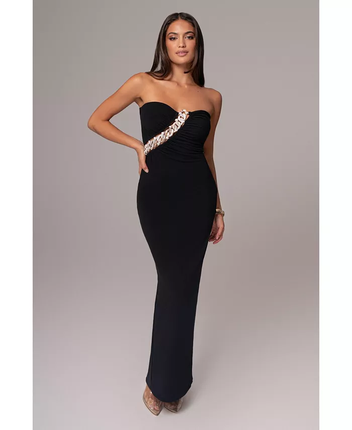 

Женское платье Clarisse с одним плечом JLUXLABEL, черный